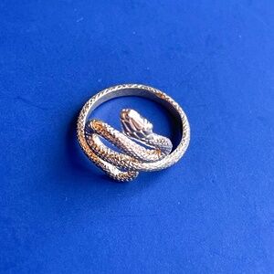 &Other Stories Gold-Plate Snake Shape Ring. Size: 9.5